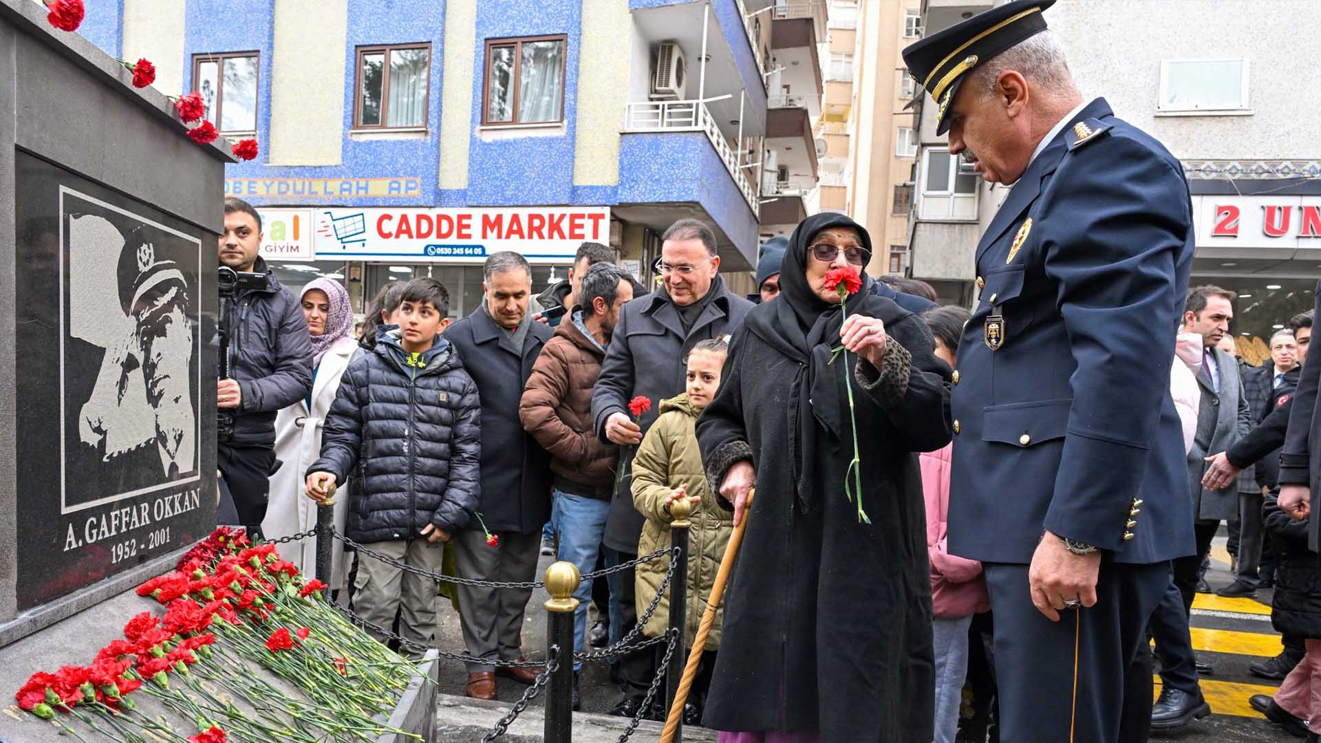 Diyarbakır’da Şehit Emniyet Müdürü Ali Gaffar Okkan, Törenle Anıldı