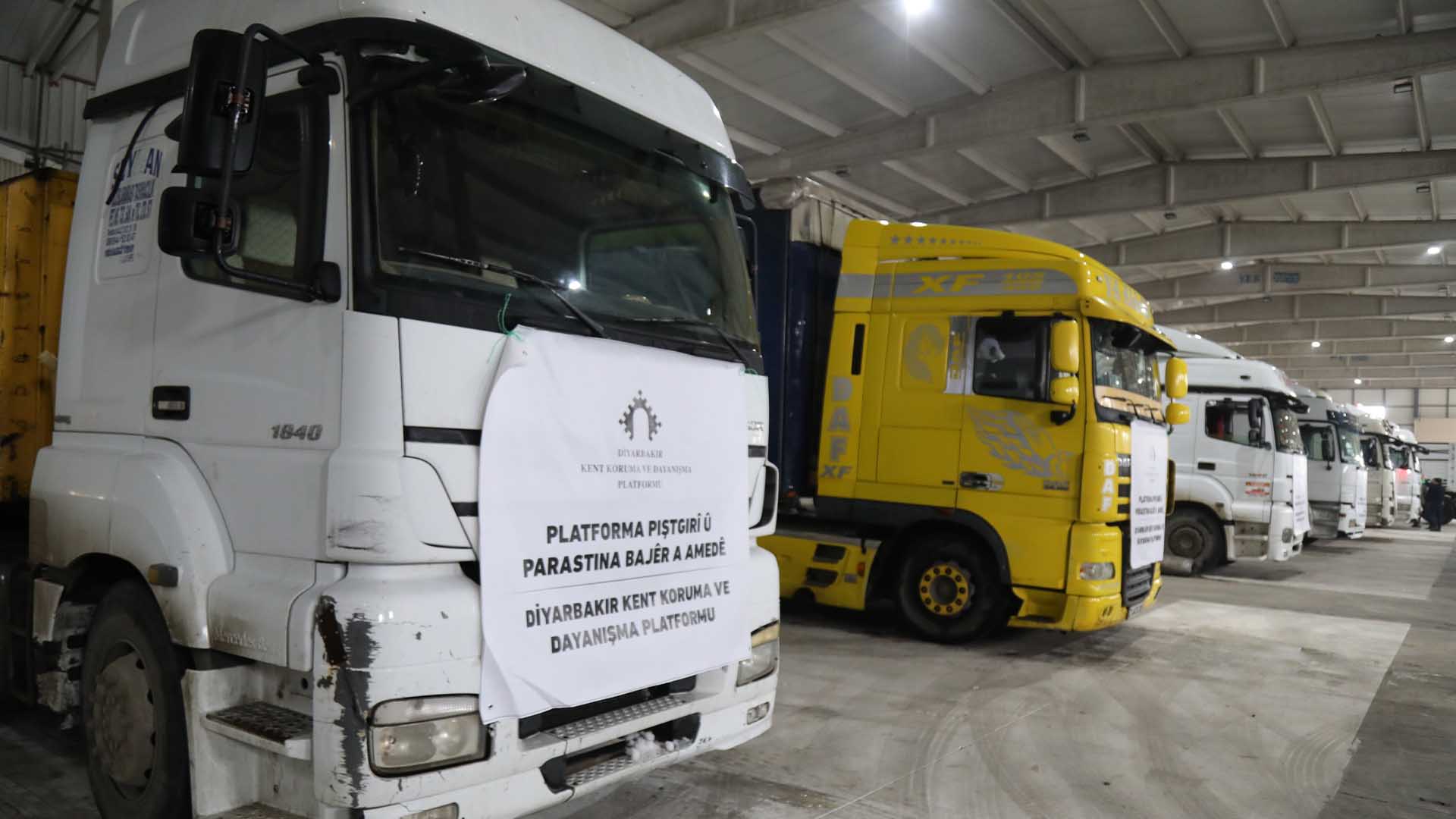 Diyarbakır’dan Kobanê’ye 25 Tir’lık Yardım Konvoyu Yola Çıktı 1