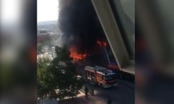 Ankara'da sanayi sitesinde yangın