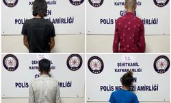 Gaziantep'te 4 şüpheli şahıs yakalandı