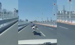 Sürücülere zor anlar yaşatan motosikletli trafikten men edildi