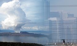 Taal Yanardağı’nın püskürttüğü duman şehirlerde gökyüzünü kapladı