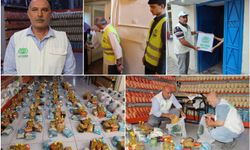 Umut Kervanı Diyarbakır'da 500 aileye kırmızı et ve gıda yardımı yaptı