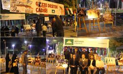 Adıyaman'da soykırıma dikkat çekmek için "Gazze'ye Destek Çadırı" açıldı
