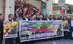 Bitlis'ten Filistin direnişine destek