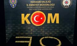 Hakkari'de 28 kilo külçe altın ele geçirildi