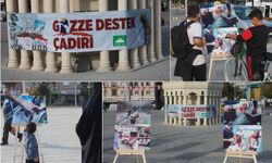 HÜDA PAR Ankara İl Başkanlığı "Gazze Destek Çadırı" kurdu
