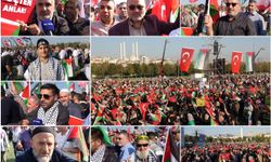 "Özgür Filistin" mitingine katılan vatandaşlar: İslam ülkeleri Filistin davasının etrafında birleşmesi gerekir