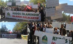 Palu`da siyonistlere lanet yağdı