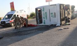 Şanlıurfa'da yaşanan kaza anı güvenlik kameralarına yansıdı