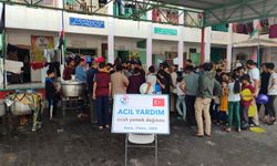 Yetimler Vakfı'ndan Gazze'de sıcak yemek dağıtımı