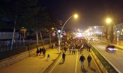 Ağrı'da Gazze için meşaleli yürüyüş gerçekleştirildi