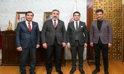 Basın İlan Kurumu Bölge Müdürü Kutay, MAÜ Rektörü Özcaşar'ı ziyaret etti