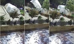 Deprem bölgesi Malatya’da şiddetli fırtına çadırları yerinden söktü