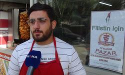 Dönerci esnafından Gazze için örnek davranış