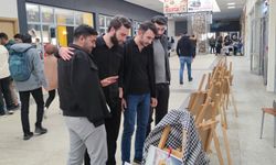 EBYÜ öğrencilerinden Gazze için resim sergisi