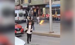 Evde alev alan piknik tüpü paniğe neden oldu