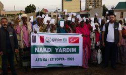 Fransa Yetim Eli'nden Etiyopya'da çok sayıda ihtiyaç sahibine nakdi yardım