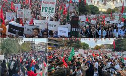 İstanbul'da onbinler "El Ele Gazze Şeridi" oluşturdu