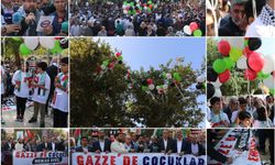Şanlıurfa'da balonlar Gazze'deki çocuklar için uçtu