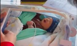 Sarılık teşhisi konulan bebek, ambulans helikopterle sevk edildi