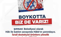 Şırnak Belediyesi siyonist işgalcilere desteğini açıklayan markaları boykot etti