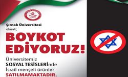 Şırnak Üniversitesi de işgalcilerin ürünlerini satmama kararı aldı