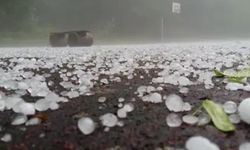Tekirdağ'da dolu yağışı etkili oldu