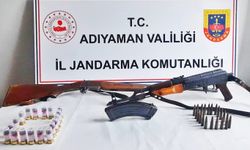 Adıyaman'da ruhsatsız silah ele geçirildi