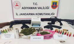 Adıyaman'da uyuşturucu ve ruhsatsız tabanca ele geçirildi