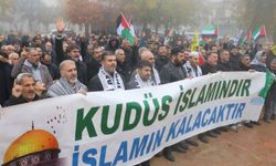 Gaziantep'te Gazze için basın açıklaması ve dua