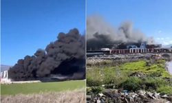 Hatay'da mobilya fabrikasında yangın