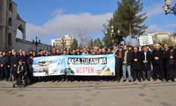 HÜDA PAR Bismil İlçe Başkanlığı Gazze için basın açıklaması düzenledi