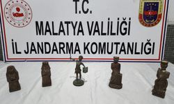 Malatya'da Roma dönemine ait heykeller ele geçirildi