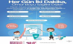 Üniversite öğrencileri "Her gün İki Dakika, Ömür Boyu Sağlıklı Dişler" etkinliği düzenliyor