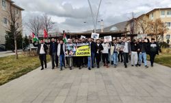 Üniversiteli gençlerden Gazze'ye destek yürüyüşü