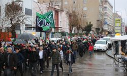 Bismil’de Gazze için yürüyüş ve basın açıklaması düzenlendi