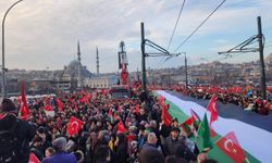 İstanbul'da "Filistin'e destek, israile lanet" yürüyüşü