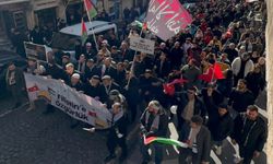 Mardin'de, Gazze'ye destek yürüyüşü yapıldı