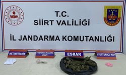 Siirt'te yol kontrolünde yapılan aramada uyuşturucu madde ele geçirildi