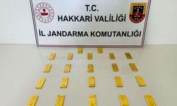 Hakkâri'de 22 kilogram külçe altın ele geçirildi