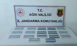 Jandarma tarafından yapılan yol kontrollerinde kaçak malzeme ele geçirildi