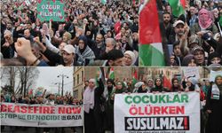 İstanbul'da binlerce kişi Gazze için yürüdü