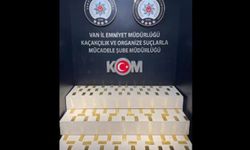 Van'da bir aracın gizli bölmelerden 88 kilo altın çıktı