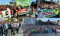 Antalya'da "İnsanlık Adına Özgür Gazze Yürüyüşü" düzenlendi