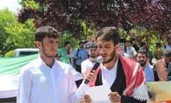 Gazze’de yaşanan insanlık suçu Bingöl'de protesto edildi