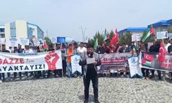 Kafkas Üniversitesi'nde siyonist işgal rejimi tel'in edildi
