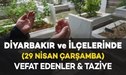 Diyarbakır ve İlçelerinde (29 Nisan Çarşamba) Vefat Edenler ve Taziye Bilgileri - 15 VEFAT HABERİ