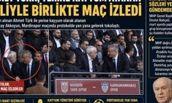 Ahmet Türk, yerine kayyum atanan valiyle birlikte maç izledi