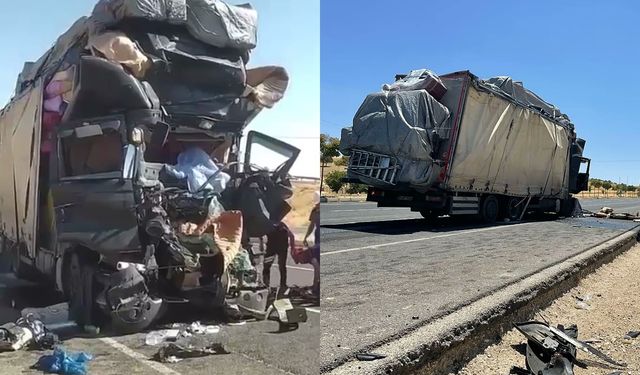 Mardin’de tır-kamyon çarpışması: 1 ölü, 2 yaralı